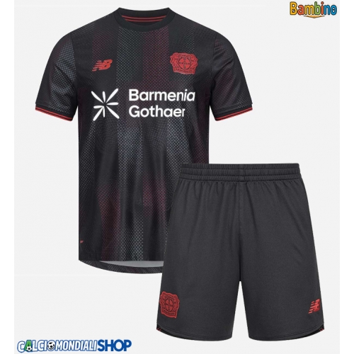 Maglie da calcio Bayer Leverkusen Prima Maglia Bambino 2025-26 Manica Corta + Pantaloni corti)
